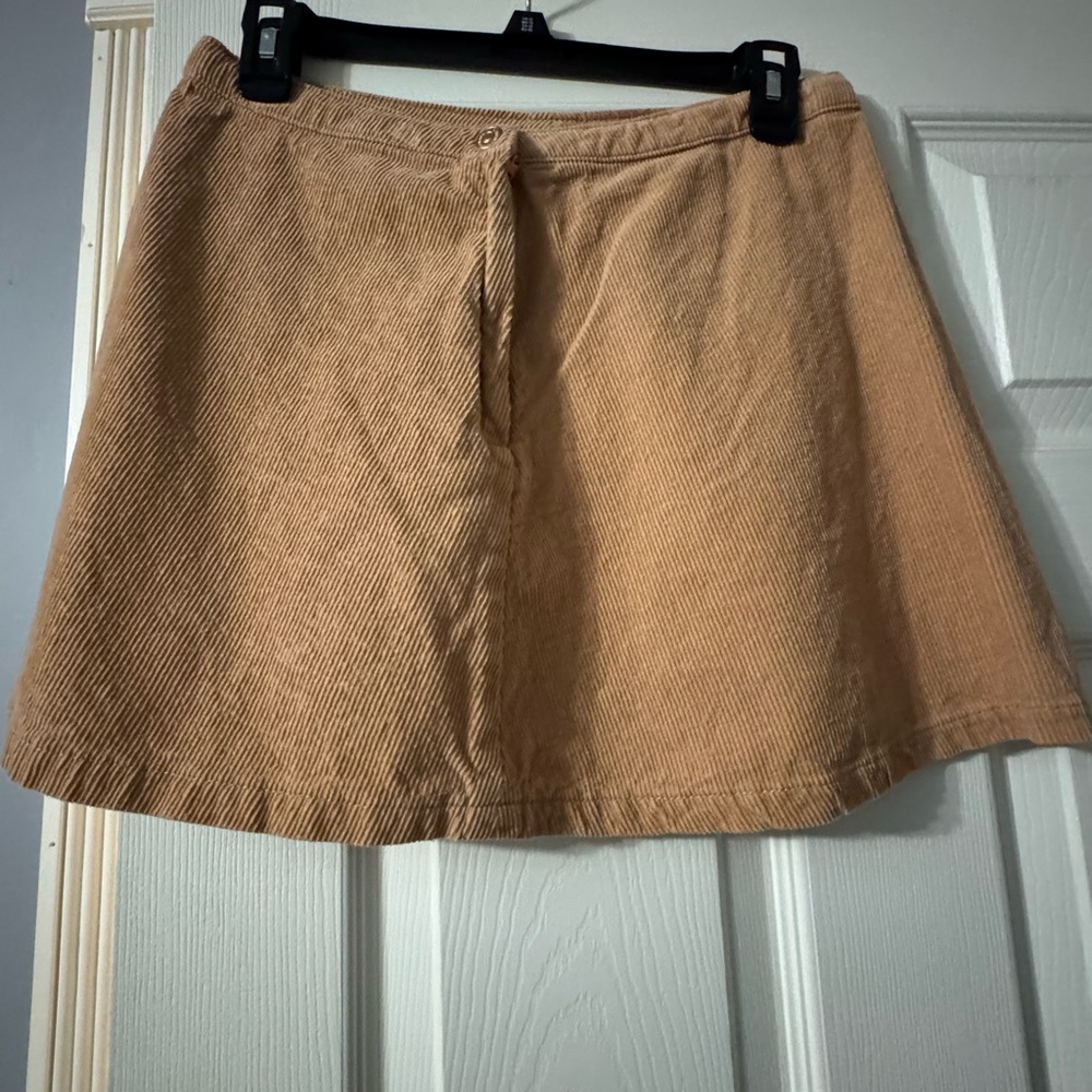 Forever 21 Tan Corduroy Mini Skirt